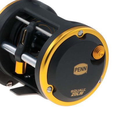 Penn Squall Levelwind Saltwater Fish Trolling Fishing Reel, Black (Refurbished)