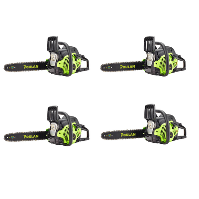 Poulan 14" Steel Bar 33CC Gas Chain Saw 2 Cycle (Certified Refurbished) (4 Pack)