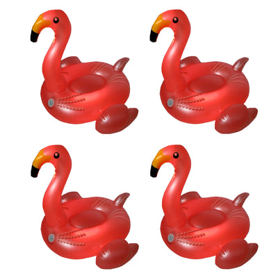 Swimline 75-Inch Giant Inflatable LED Light-Up Flamingo Pool Float (4 Pack)
