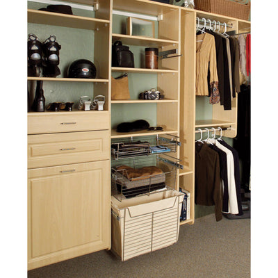 Rev-A-Shelf Sidelines 17.5" Canvas Cloth Closet Basket Liner Tan CBLSL-181417-T1 - VMInnovations