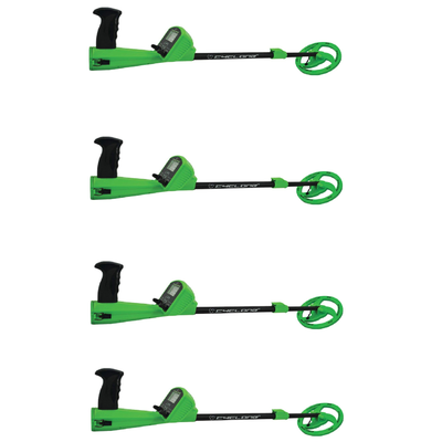 Wildgame Innovations Kids Adjustable Analog Metal Coin Detector, Green (4 Pack)