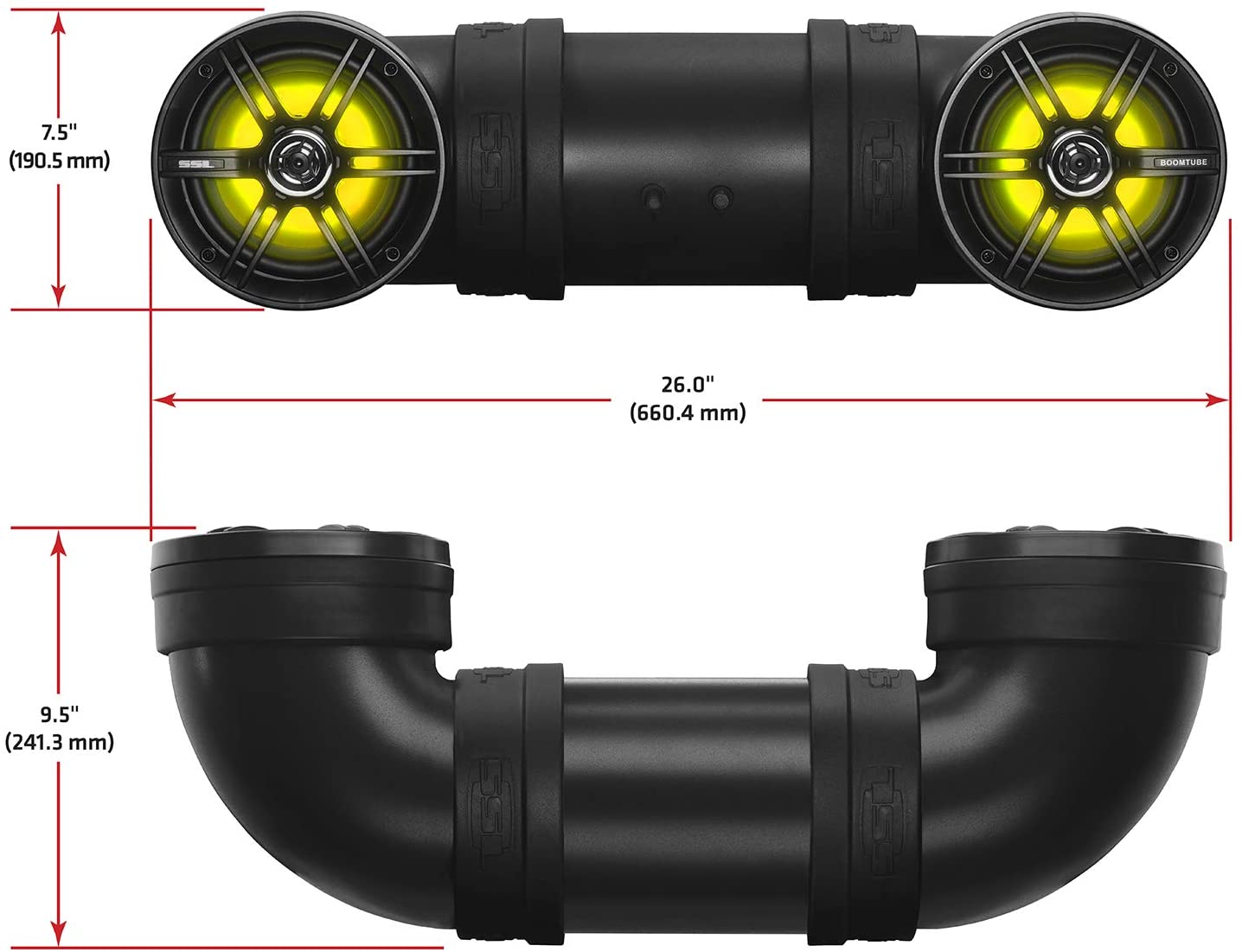 Soundstorm BTB6L 6.5" 450W Bluetooth Amplified Marine UTV ATV Speaker(For Parts)
