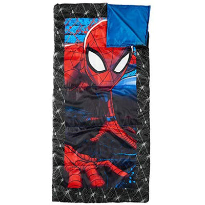 Exxcel Marvel Spiderman 4 Pc Camping Kit with Tent and Sleeping Bag (Open Box)