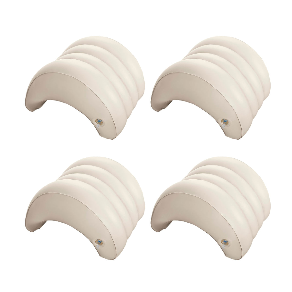 Intex Hot Tub Removable Inflatable Lounge Headrest Pillow Spa Accessory (4 Pack)