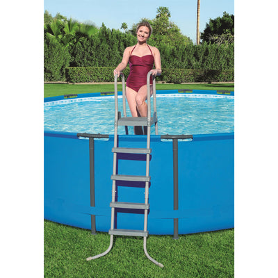 Bestway 52" Above Ground Swimming Pool Ladder with Cleaning Maintenance Kit