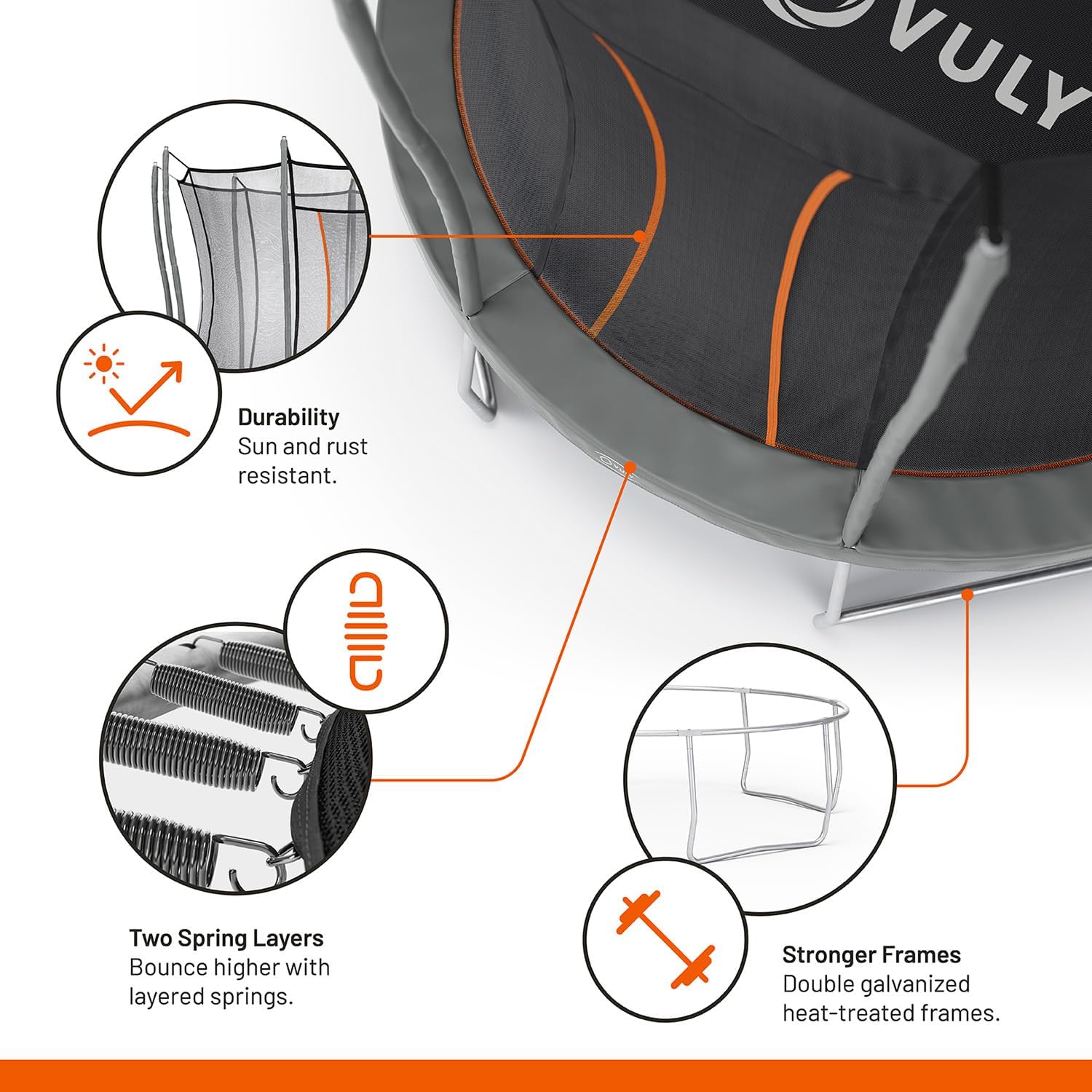 L Ultra Box A + L Ultra Box B + L Ultra Box C + L Ultra Box D + Vuly Trampolines Basketball Set with Backboard, Hoop, Basketball, and Air Pump + Basketball Set Adapter (Ultra) - VMInnovations