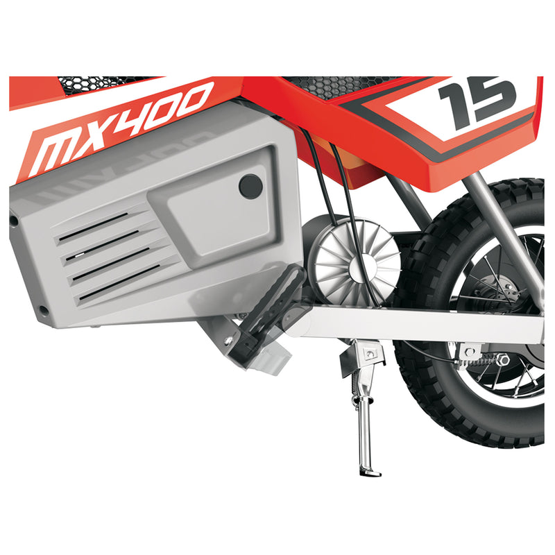 MX400 Dirt Rocket 24V Electric Toy Motocross Motorcycle Dirt Bike, Red (Used)