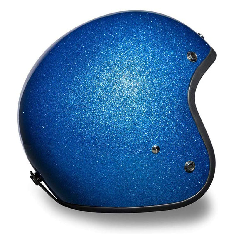 Daytona Cruiser XL Open Face 3/4 Shell DOT Approved Motorcycle Helmet, Blue
