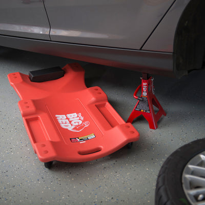 Torin Big Red 40 Inch Creeper Garage Plastic Rolling Car Repair Mechanic Cart