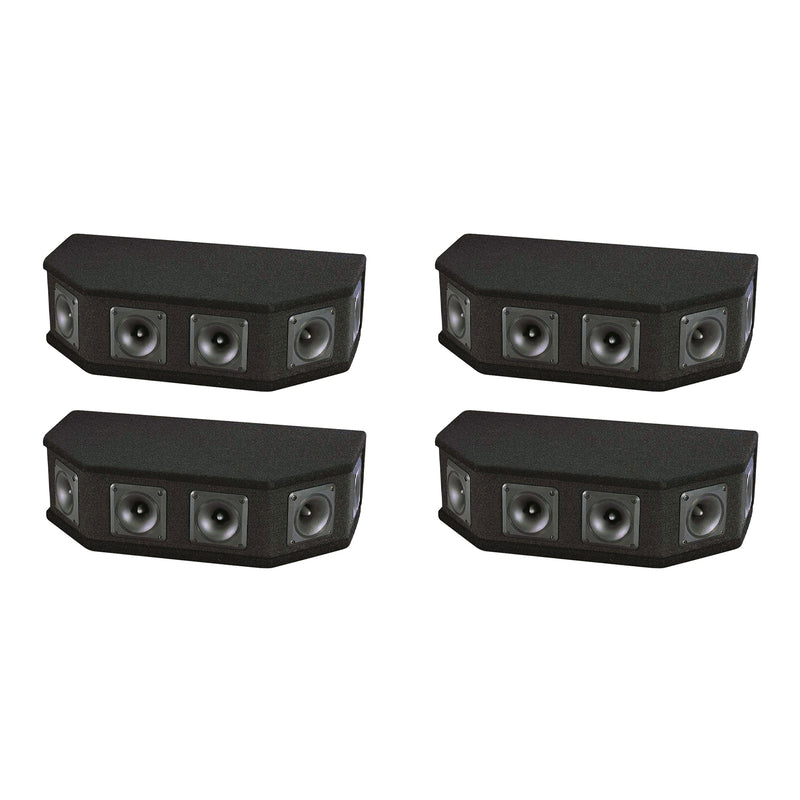 Pyle PAHT6 300 Watt 6 Way DJ Tweeter Speaker Sound System Enclosure Box (4 Pack)