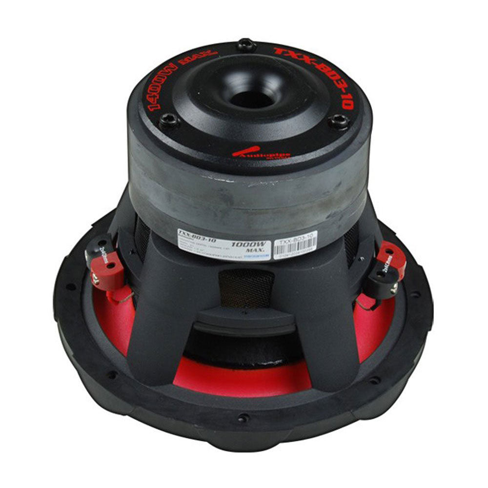 Audiopipe TXX-BD3-10 10" 1400W Car DVC Dual 4 Ohm Powerful Subwoofer (4 Pack)