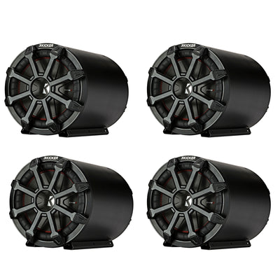 Kicker TB 45CWTB104 10" 800W 4 Ohm Enclosed Tube Reflex CompR Subwoofer (4 Pack)