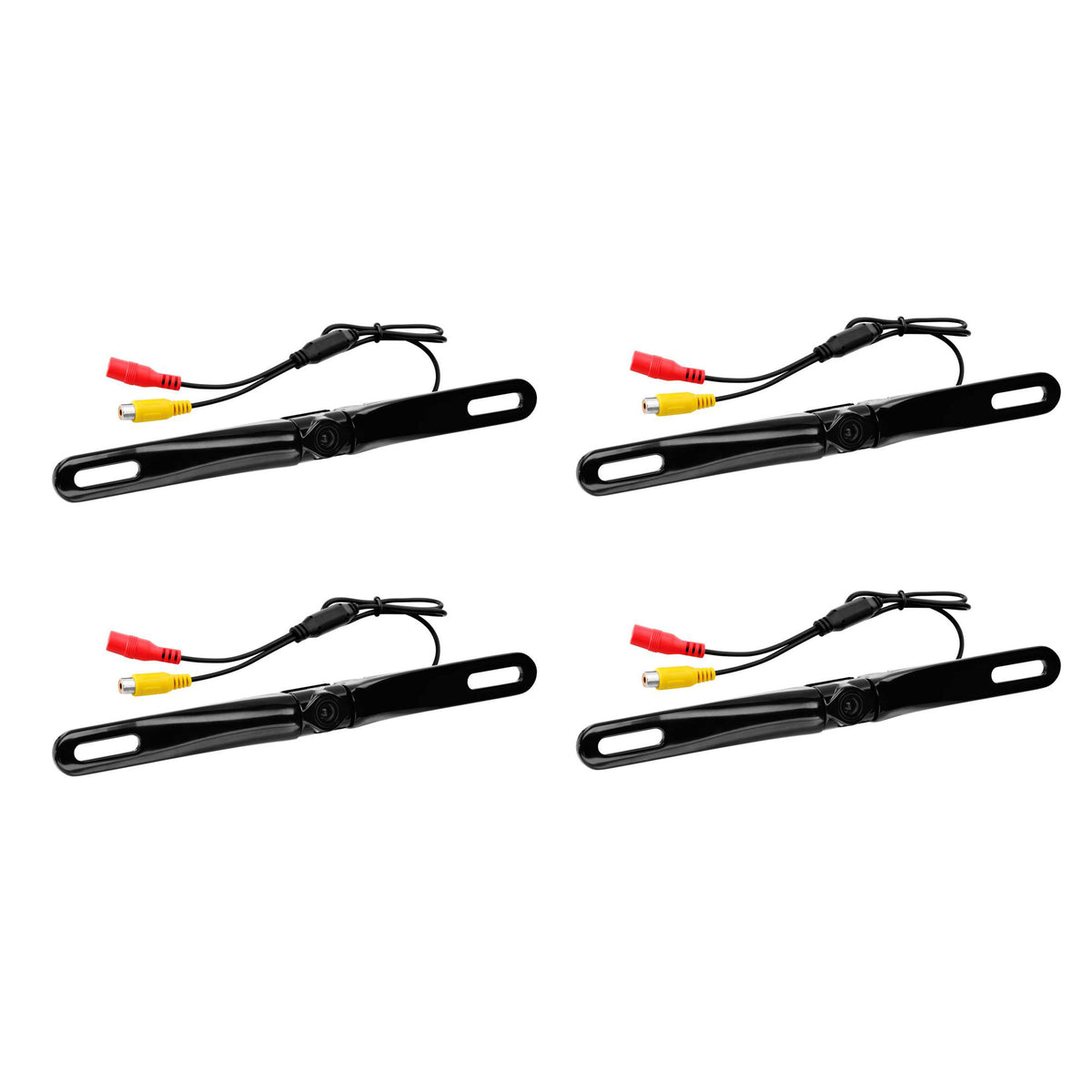 BOSS Audio LPCB36 License Plate Mount Car Rearview Backup Camera (4 Pack)