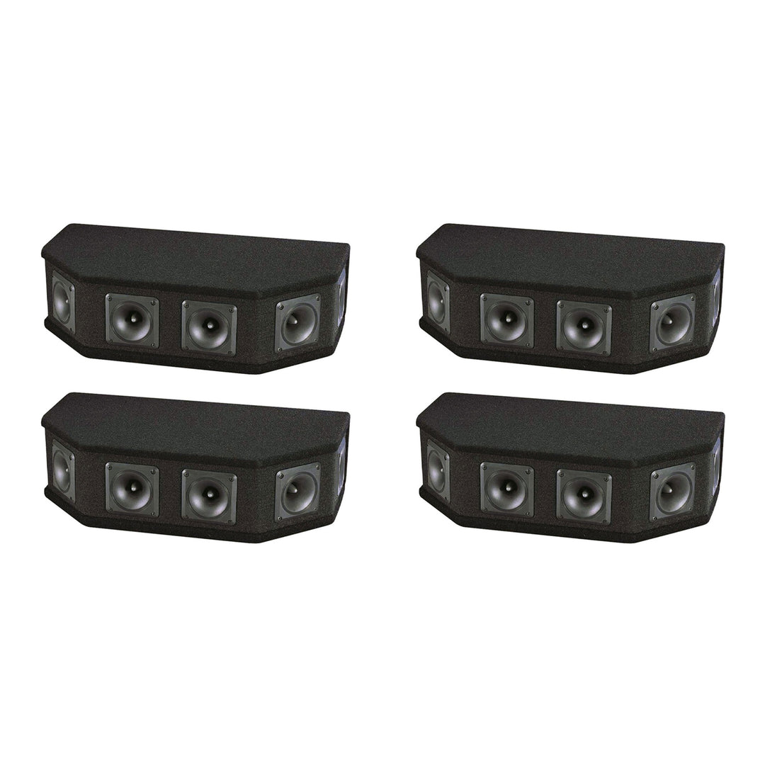 Pyle PAHT6 300 Watt 6 Way DJ Tweeter Speaker Sound System Enclosure Box (4 Pack) - VMInnovations
