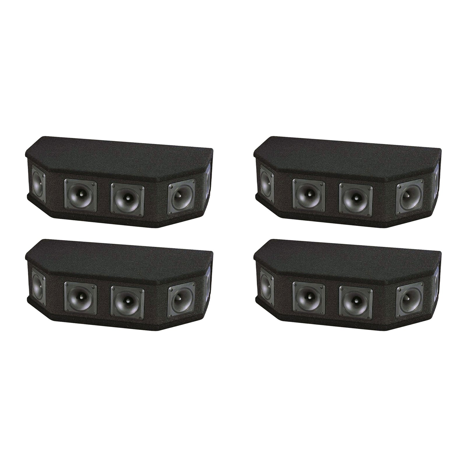 Pyle PAHT6 300 Watt 6 Way DJ Tweeter Speaker Sound System Enclosure Box (4 Pack) - VMInnovations