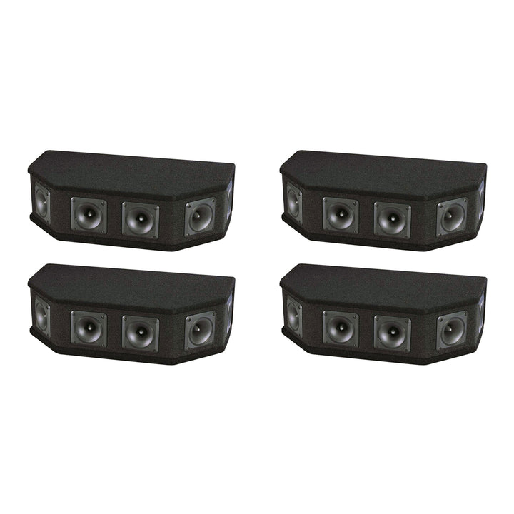 Pyle PAHT6 300 Watt 6 Way DJ Tweeter Speaker Sound System Enclosure Box (4 Pack) - VMInnovations