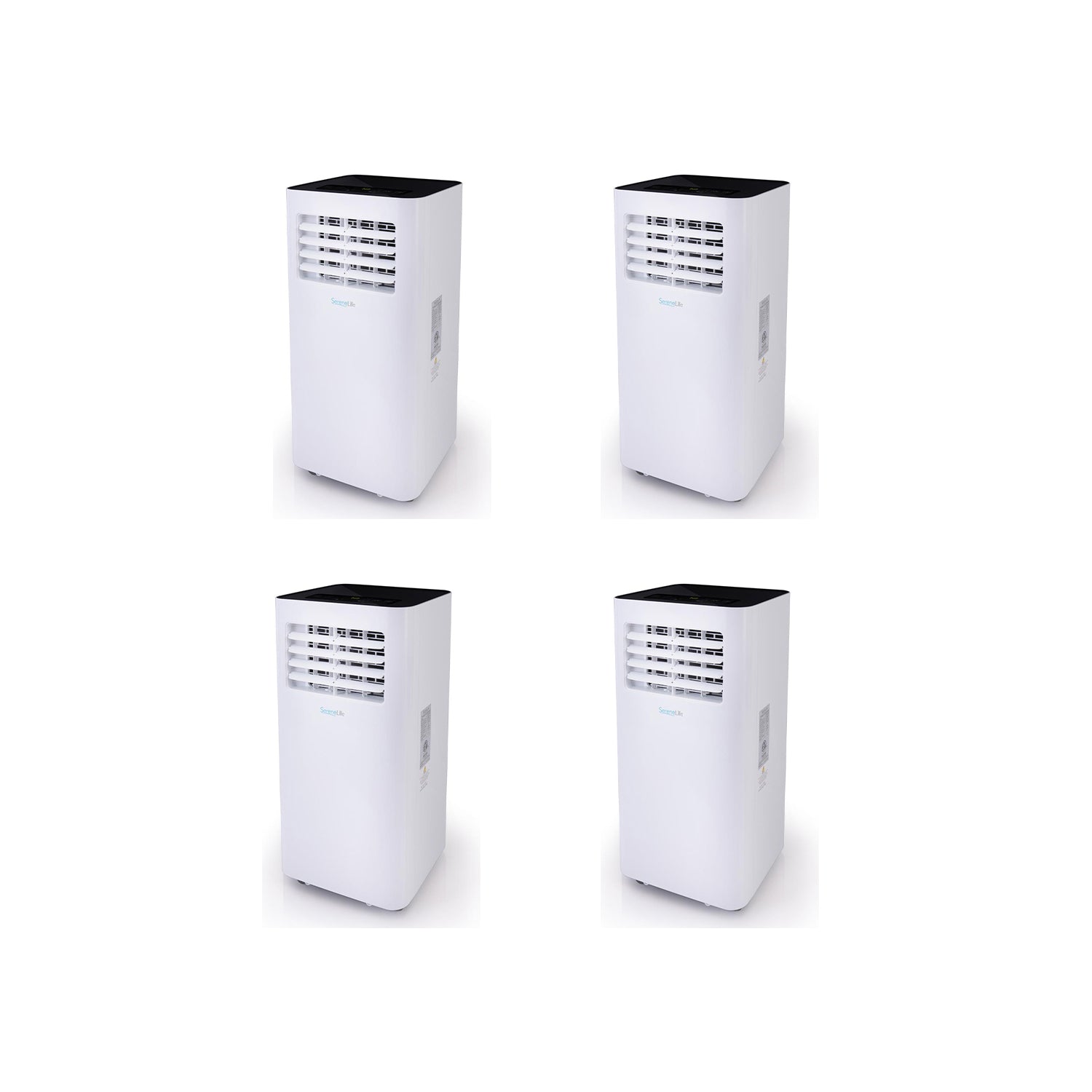 SereneLife 4 x SLPAC105W 300 SqFt 10000 BTU Portable Air Conditioner (4 Pack)