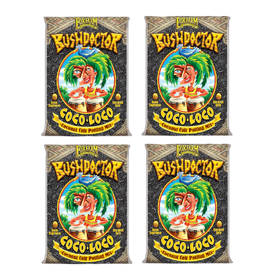 FoxFarm FX14100 Bush Doctor Coco Loco Plant Garden Potting Soil Mix, (4 Pack) - VMInnovations