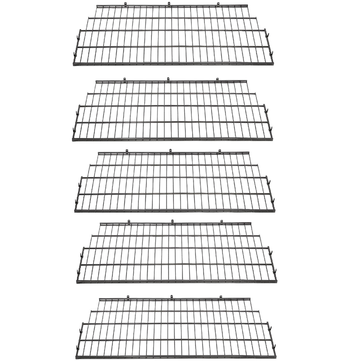 Suncast Vertical Storage Shed Organization Wire Shelf Rack Shelving (5 Pack)