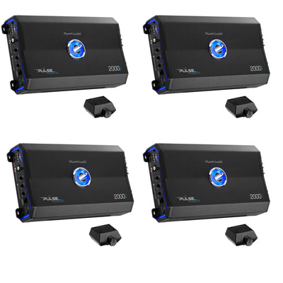 Planet Audio 2000W Class A/B Mono Car Audio Stereo Amplifier PL2000.1M (4 Pack)