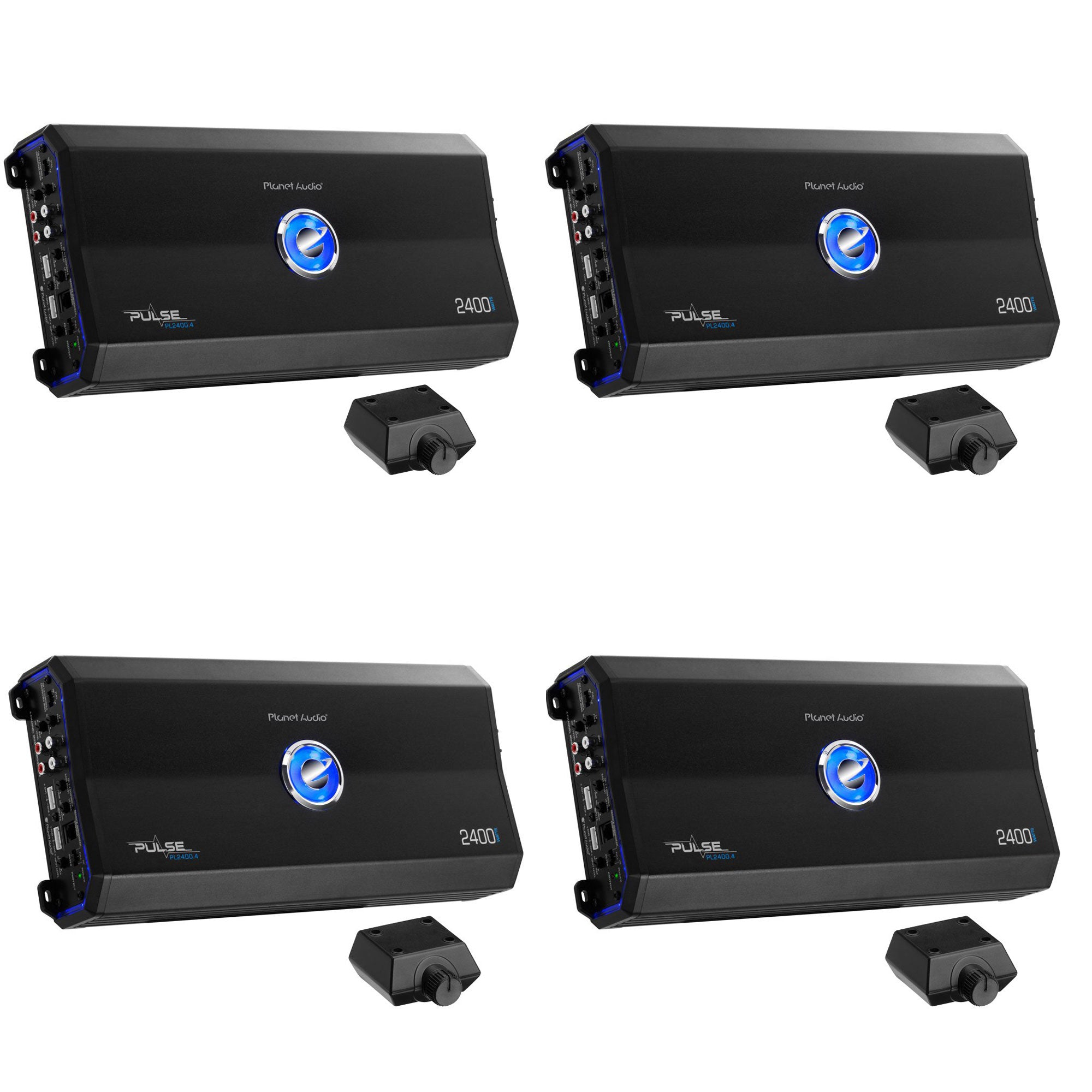 Planet Audio 2400W 4 Channel Full Range Class A/B Amplifier PL2400.4 (4 Pack) - VMInnovations