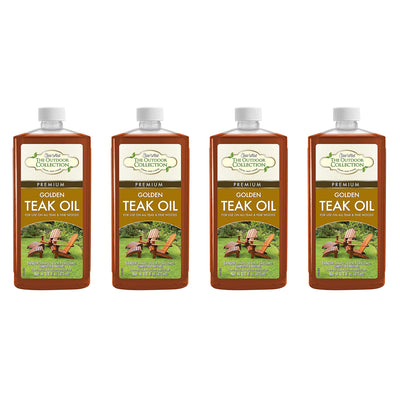 Star Brite Outdoor Collection Premium Golden Teak Oil for Fine Woods (4 Pack) - VMInnovations