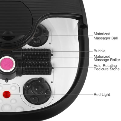 ACEVIVI Multi Mode Home Heated Massaging Foot Spa Bath with Maize Roller (Used) - VMInnovations
