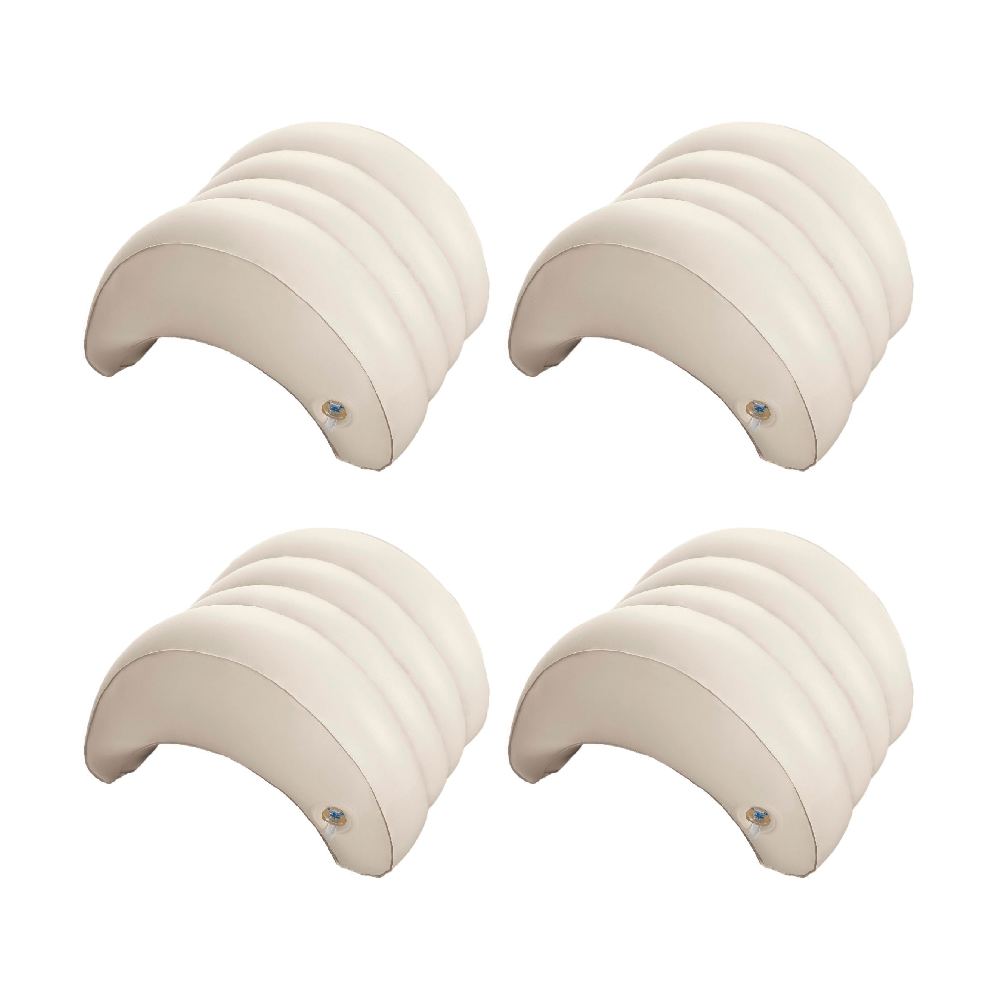 Intex Hot Tub Removable Inflatable Lounge Headrest Pillow Spa Accessory (4 Pack)