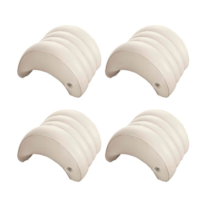 Intex Hot Tub Removable Inflatable Lounge Headrest Pillow Spa Accessory (4 Pack)