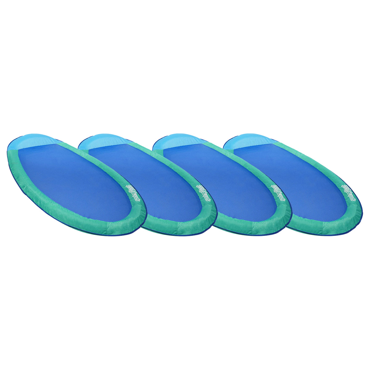 SwimWays Spring Float Recliner Water Summertime Relaxation Lounge Seat (4 Pack)