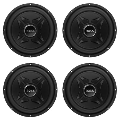 BOSS Audio CXX12 12" 1000 Watt 4-Ohm Car Stereo Audio Power Subwoofer (4 Pack)