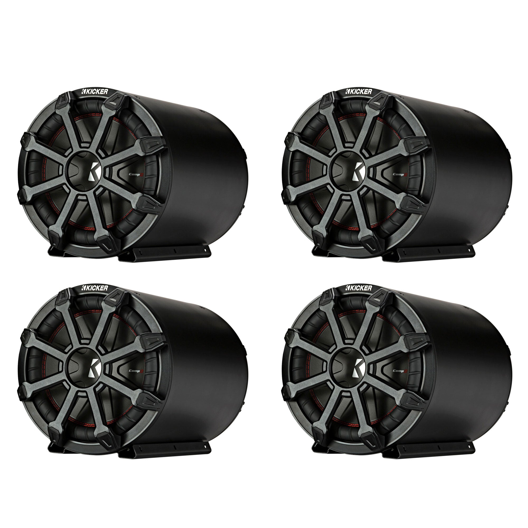 Kicker TB 45CWTB102 10" 800W 2 Ohm Enclosed Tube Reflex CompR Subwoofer (4 Pack) - VMInnovations