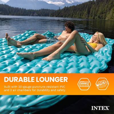 Intex Giant 9.5' Inflatable Floating Swimming Pool Lake Mat Platform Pad (Used) - VMInnovations