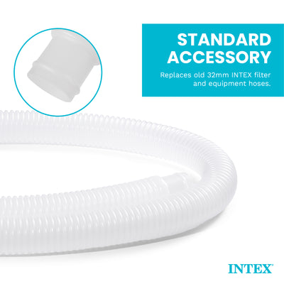 Intex 1.25 Inch Diameter Accessory Pool Pump Replacement Hose 59 Inch Long