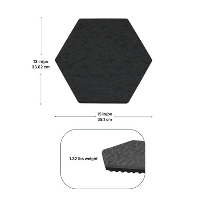 Garden Central 10 Pack 13" x 15" Stomp Hex Decorative Stepping Stones (Open Box)