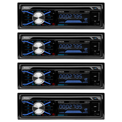 Boss In Dash CD Car Player USB MP3 Stereo Audio Receiver Bluetooth (2 Pack)