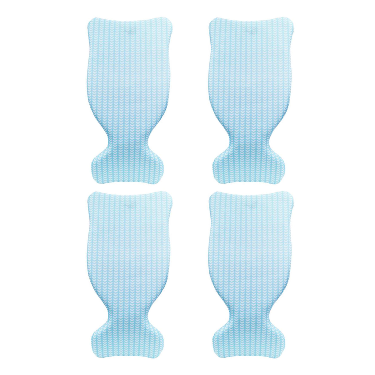Magic Time International Saddle Pool Float, Blue with Chevron Pattern (4 Pack)