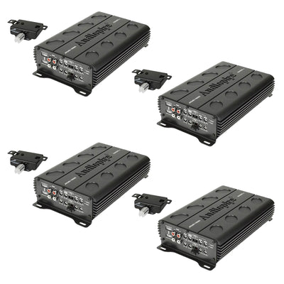 Audiopipe 1300 Watt MOSFET 4 Channel Amp Car Audio Speaker Amplifier (4 Pack)