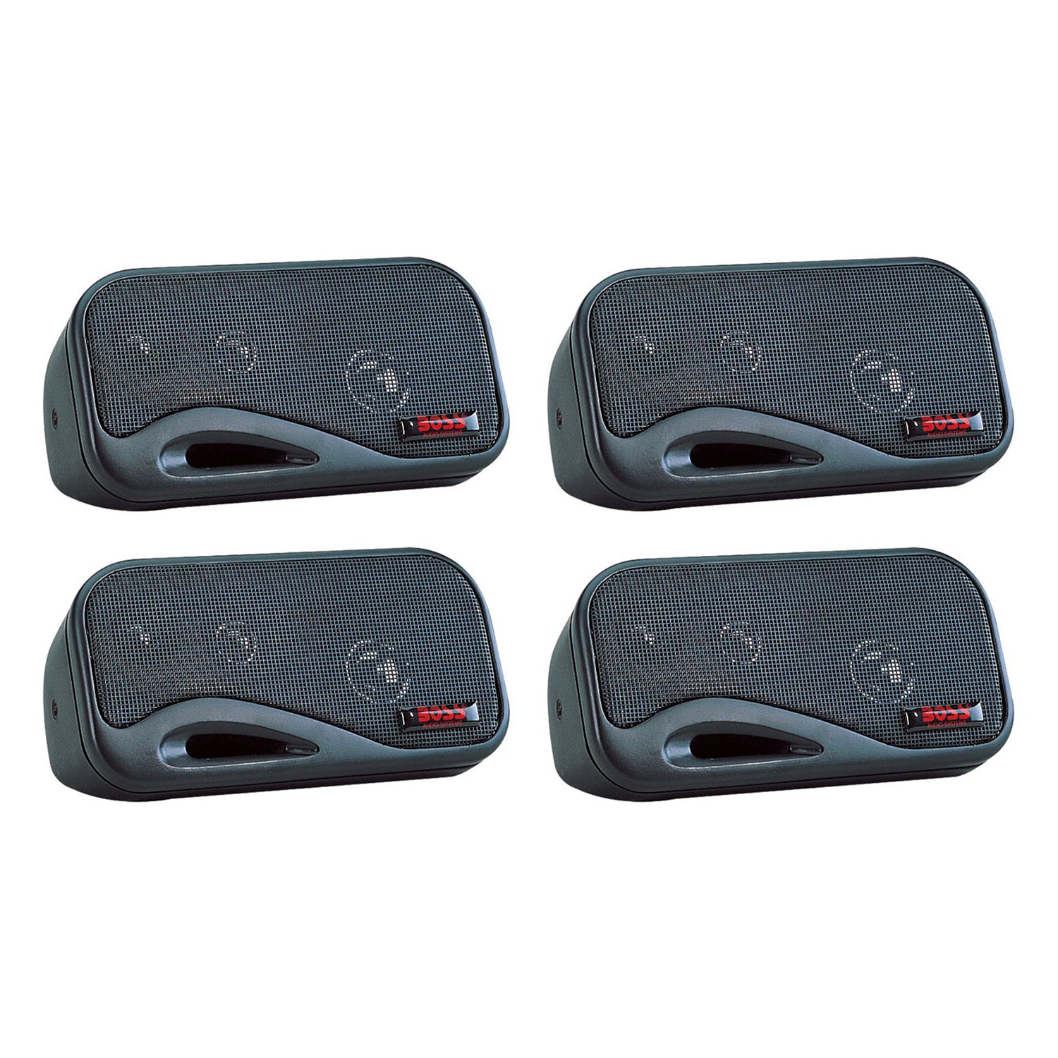 BOSS Audio AVA-6200 80 Watt 3-Way 4-Ohm Car Audio Box Speakers AVA6200 (4 Pack)