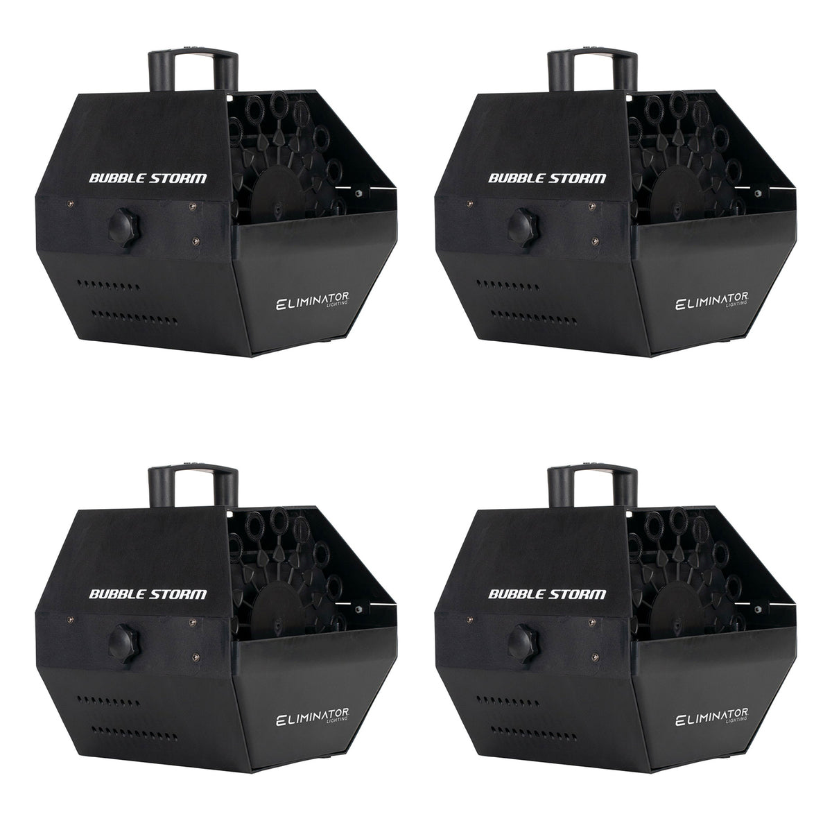 Eliminator Lighting Bubble Storm DJ Electric Bubble Blower Machine (4 Pack)