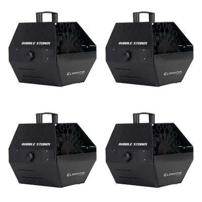 Eliminator Lighting Bubble Storm DJ Electric Bubble Blower Machine (4 Pack)