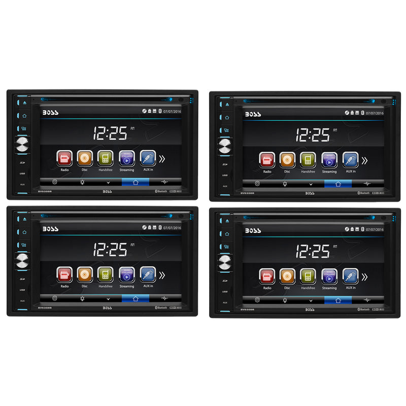 BOSS Audio 6.2" Screen Bluetooth USB MP3 Car Audio DVD Player Receiver (4 Pack)