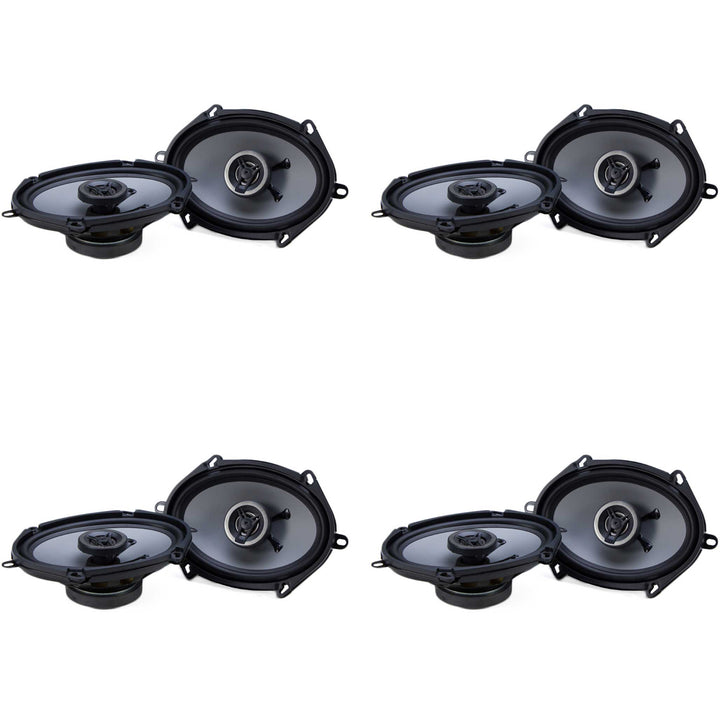 Crunch CS5768CX 250W Full Range 2 Way Coaxial 5x7 by 6x8" Speaker Pair (4 Pack)