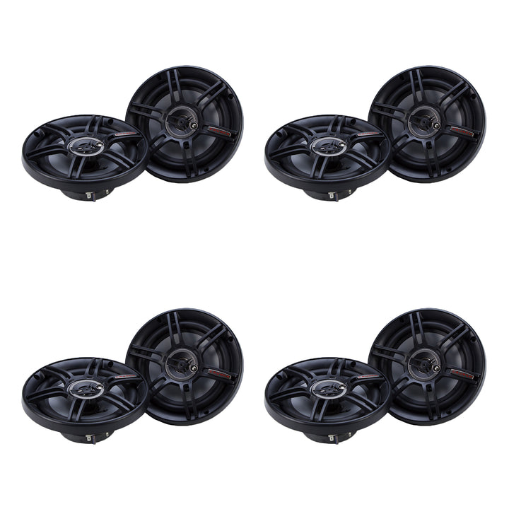 Crunch CS-653 300 Watts 6.5-Inch 3-Way 4 Ohms Steel Basket CS Speakers (4 Pack)