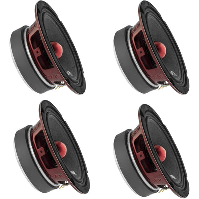DS18 DS18-PRO-X6.4BM Pro X 500W Mid Range Car Door Loudspeaker w/Bullet (4 Pack)