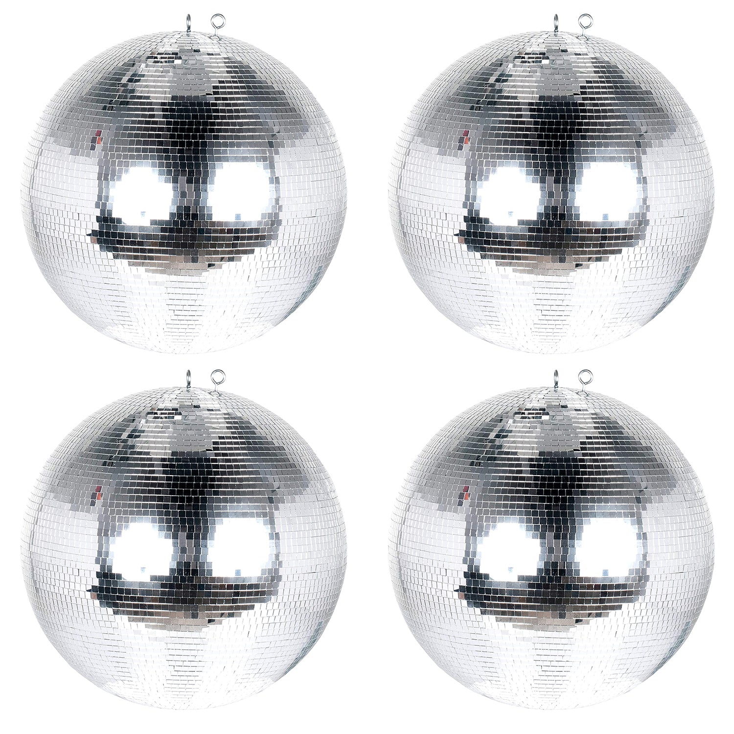 Eliminator Lighting EM16 Hanging Mirror Disco Ball for Parties, 16 Inch (4 Pack) - VMInnovations