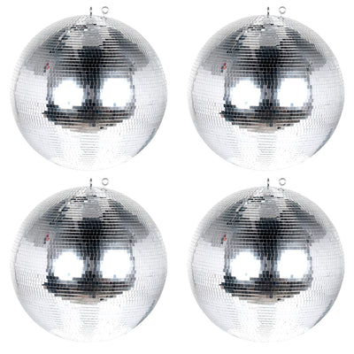 Eliminator Lighting EM16 Hanging Mirror Disco Ball for Parties, 16 Inch (4 Pack) - VMInnovations