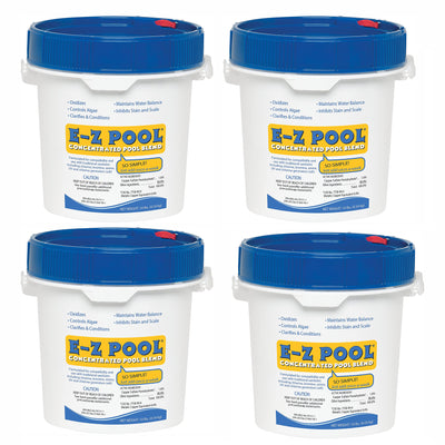 E-Z Pool Weekly All in 1 Concentrated Pool Care Solution Blend, 10 Lbs (4 Pack)