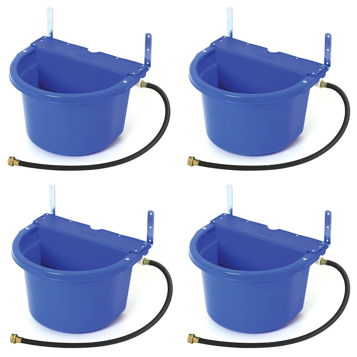 Little Giant 4 Gal Auto Float Controlled Waterer Livestock Water Trough (4 Pack)