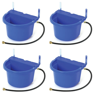 Little Giant 4 Gal Auto Float Controlled Waterer Livestock Water Trough (4 Pack)